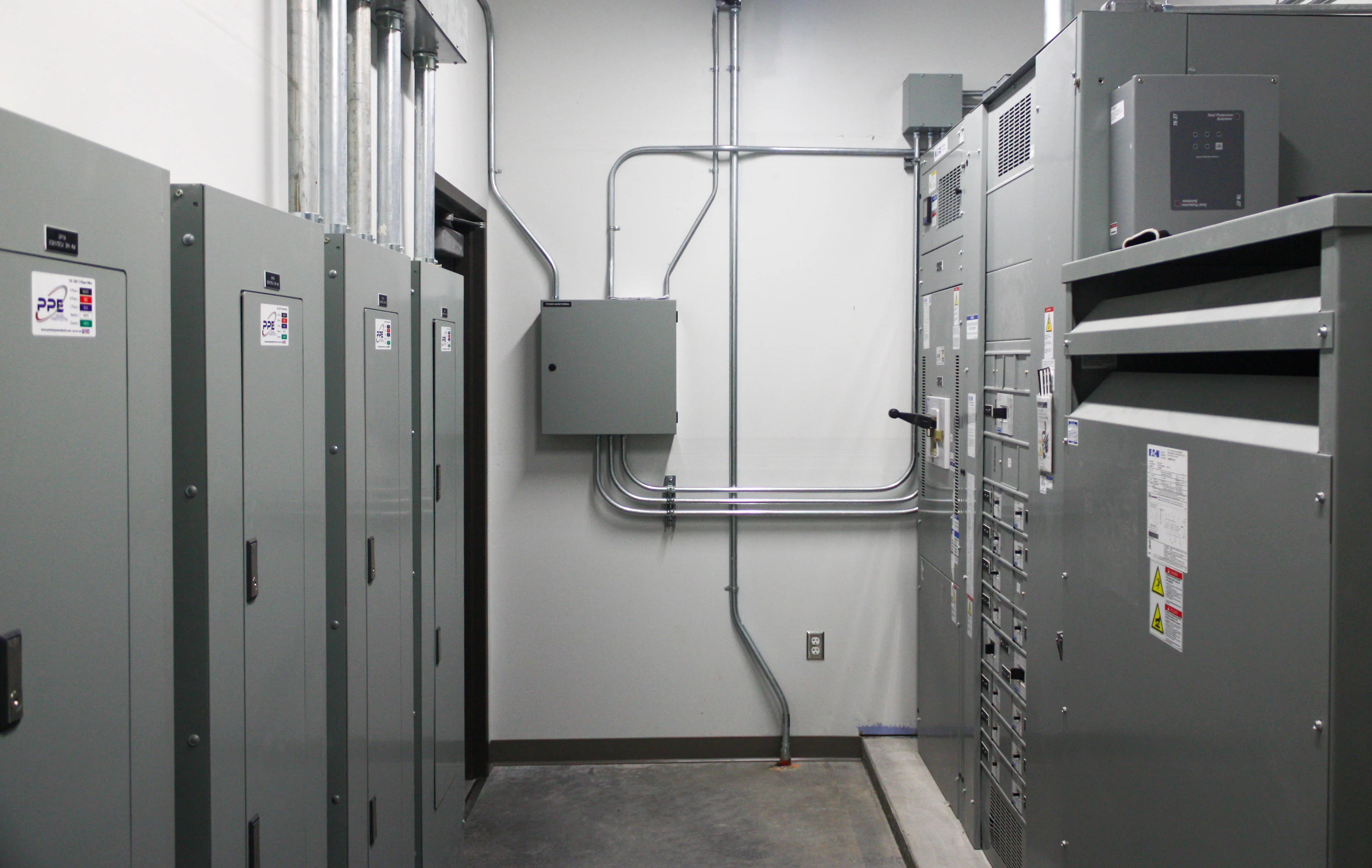 Precision electrical panel installation