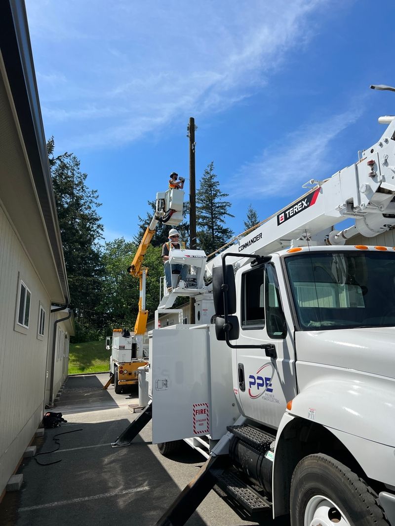 Utility Distribution Installation Utility pole installation and electrical distribution work